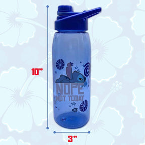 Disney Lilo & Stitch "Not Today" Water Bottle with Lid | Holds 28 Ounces