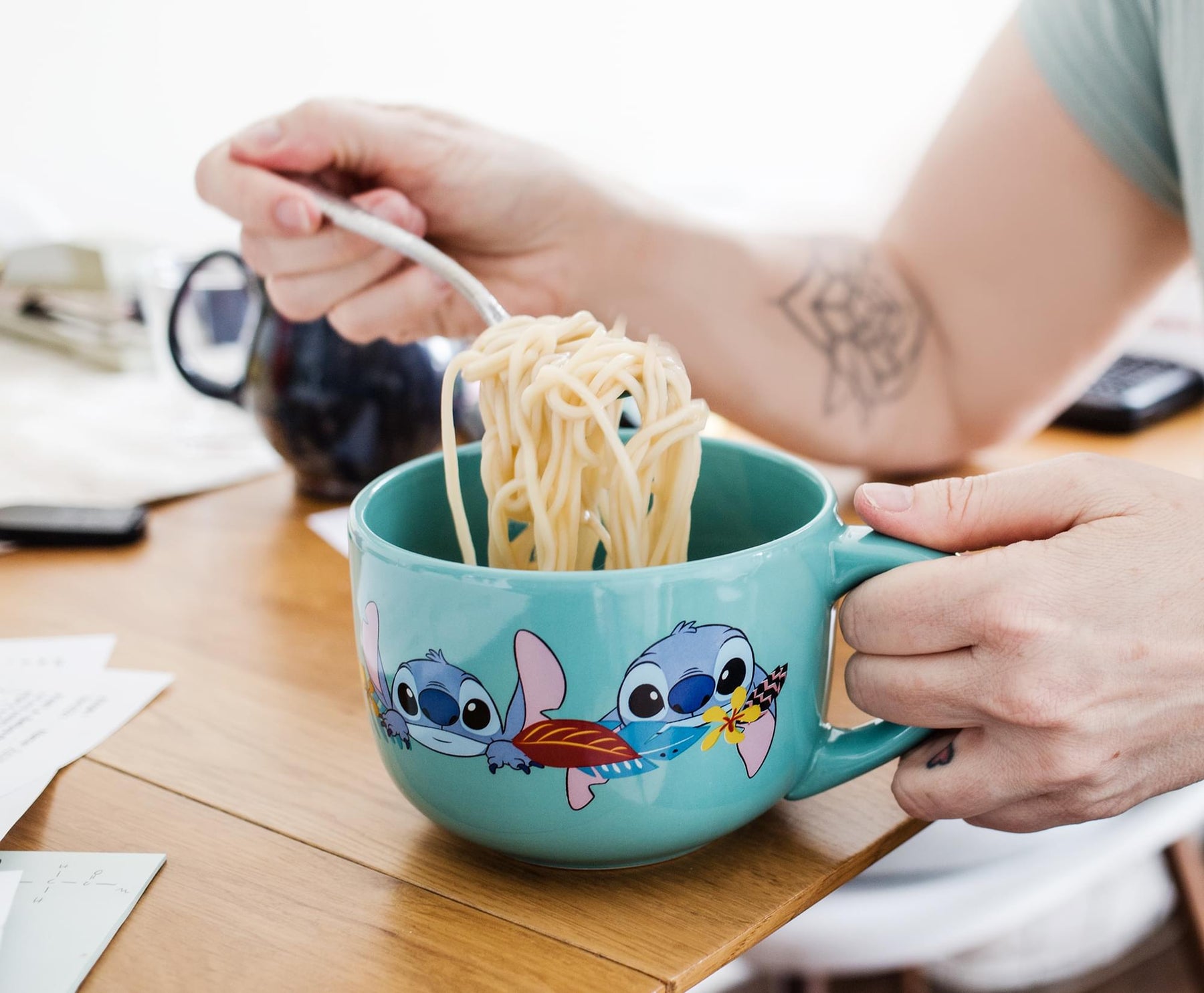 Disney Lilo & Stitch Aloha Ceramic Soup Mug With Vented Lid | Holds 24 Ounces