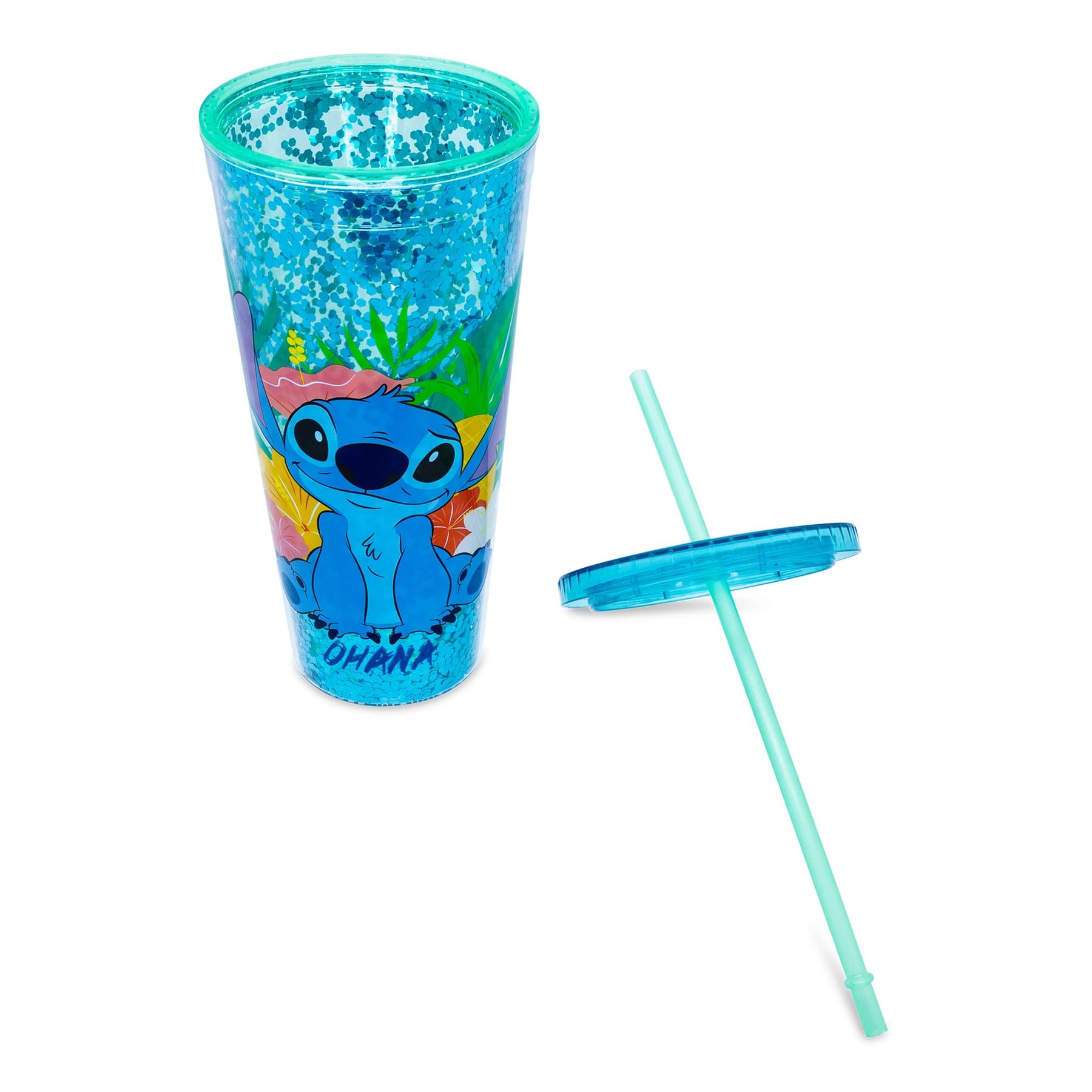 Disney Lilo & Stitch "Ohana" Carnival Cup with Lid and Straw | Holds 32 Ounces