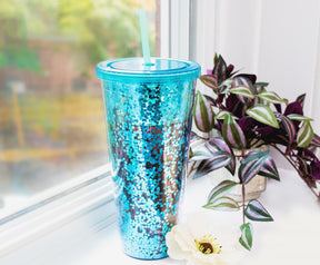 Disney Lilo & Stitch "Ohana" Carnival Cup with Lid and Straw | Holds 32 Ounces