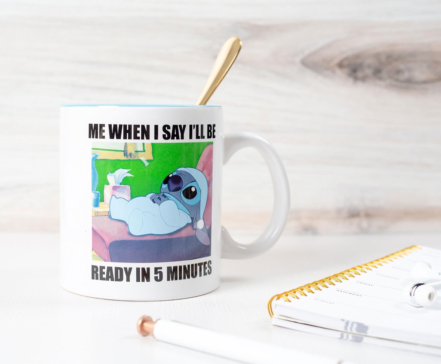 Disney Lilo & Stitch "When I Say I'll Be Ready" Ceramic Mug | Holds 20 Ounces