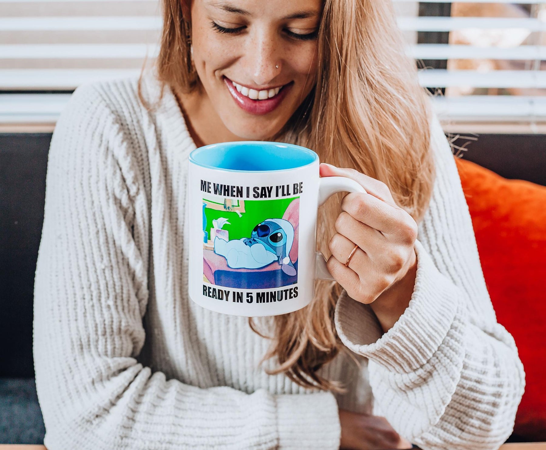 Disney Lilo & Stitch "When I Say I'll Be Ready" Ceramic Mug | Holds 20 Ounces