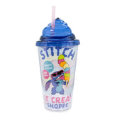 Disney Lilo & Stitch Ice Cream Shoppe Acrylic Carnival Cup with Lid and Straw
