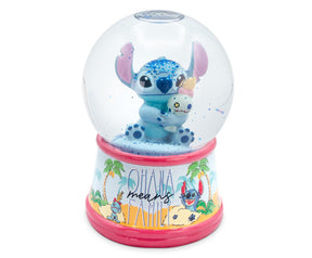 Disney Lilo & Stitch Ohana Light-Up Collectible Snow Globe | 6 Inches Tall