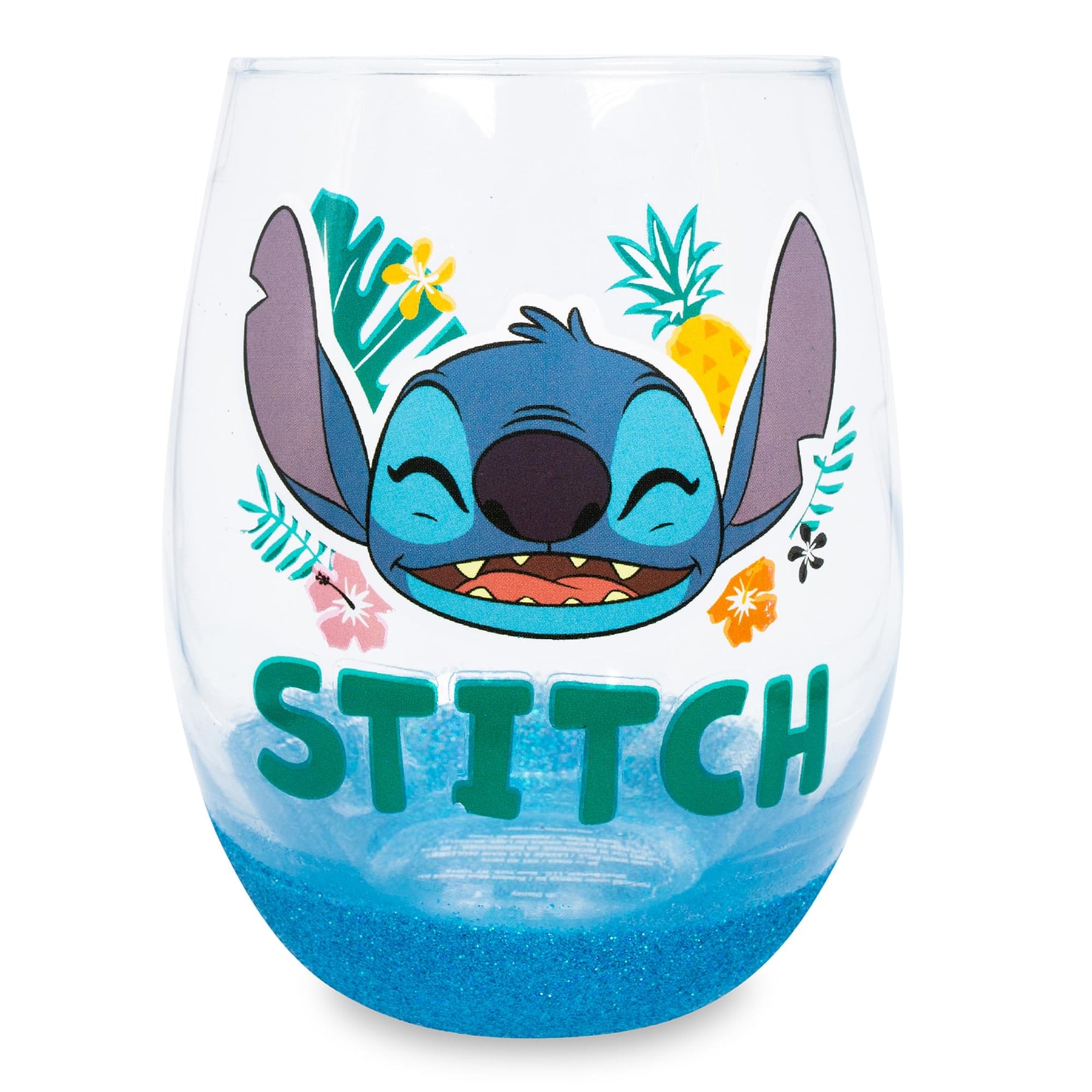 Disney Lilo & Stitch Flowers 20oz Teardrop Glass