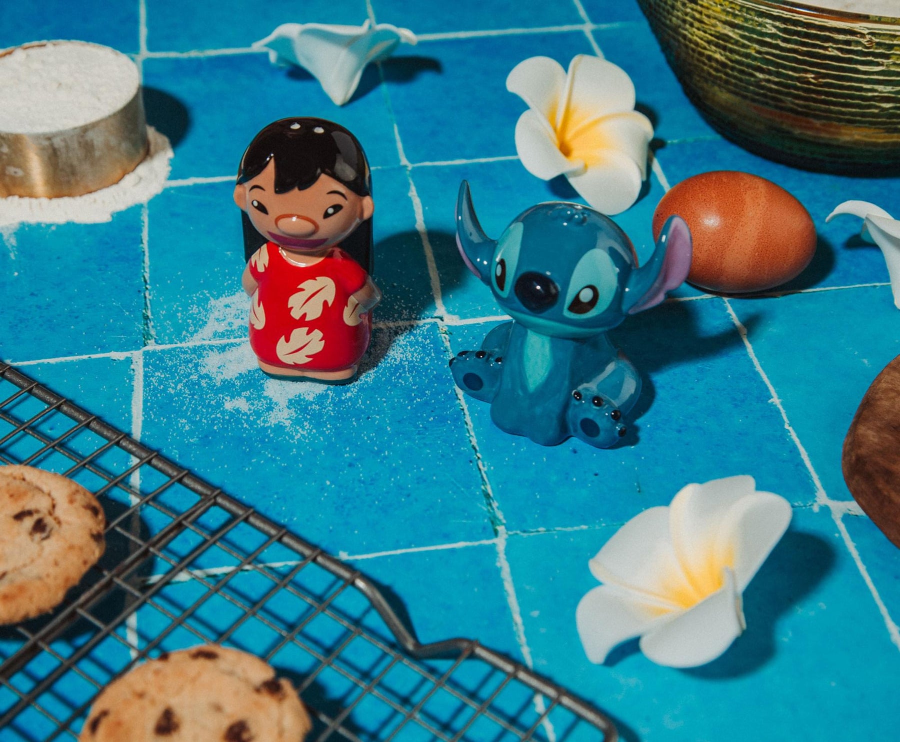 Disney Lilo & Stitch Ceramic Salt and Pepper Shakers | Set of 2