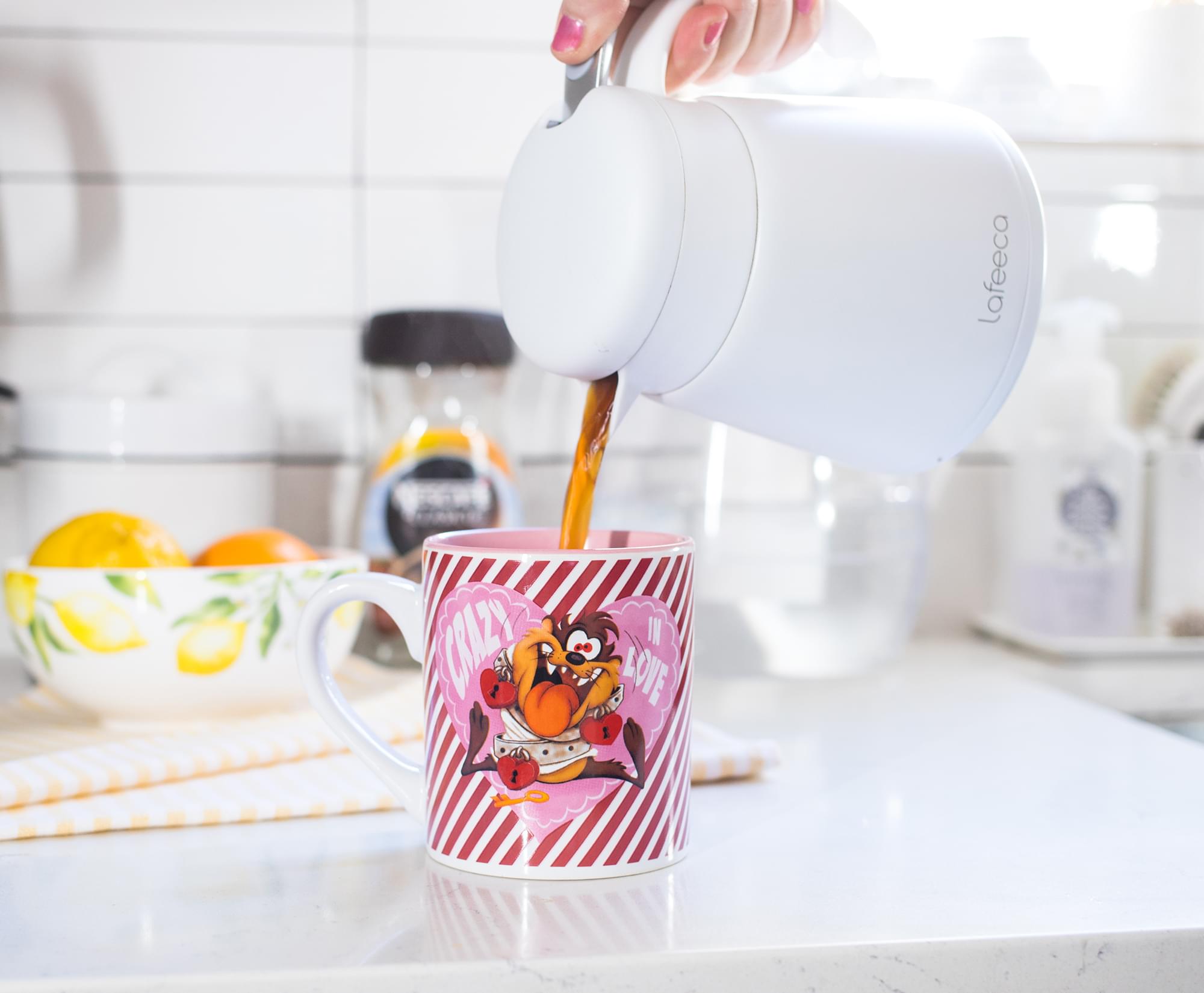 Looney Tunes Taz "Crazy In Love" Ceramic Mug | Holds 14 Ounces | Toynk Exclusive