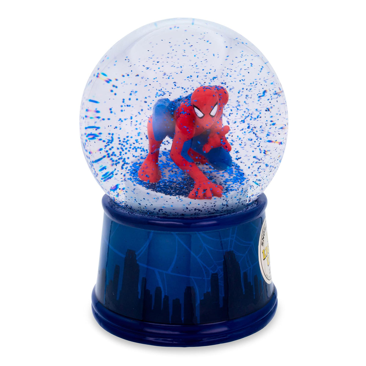Marvel Spiderman Crouch Skyline - 100mm Light Up Snow Globe | Free Shi