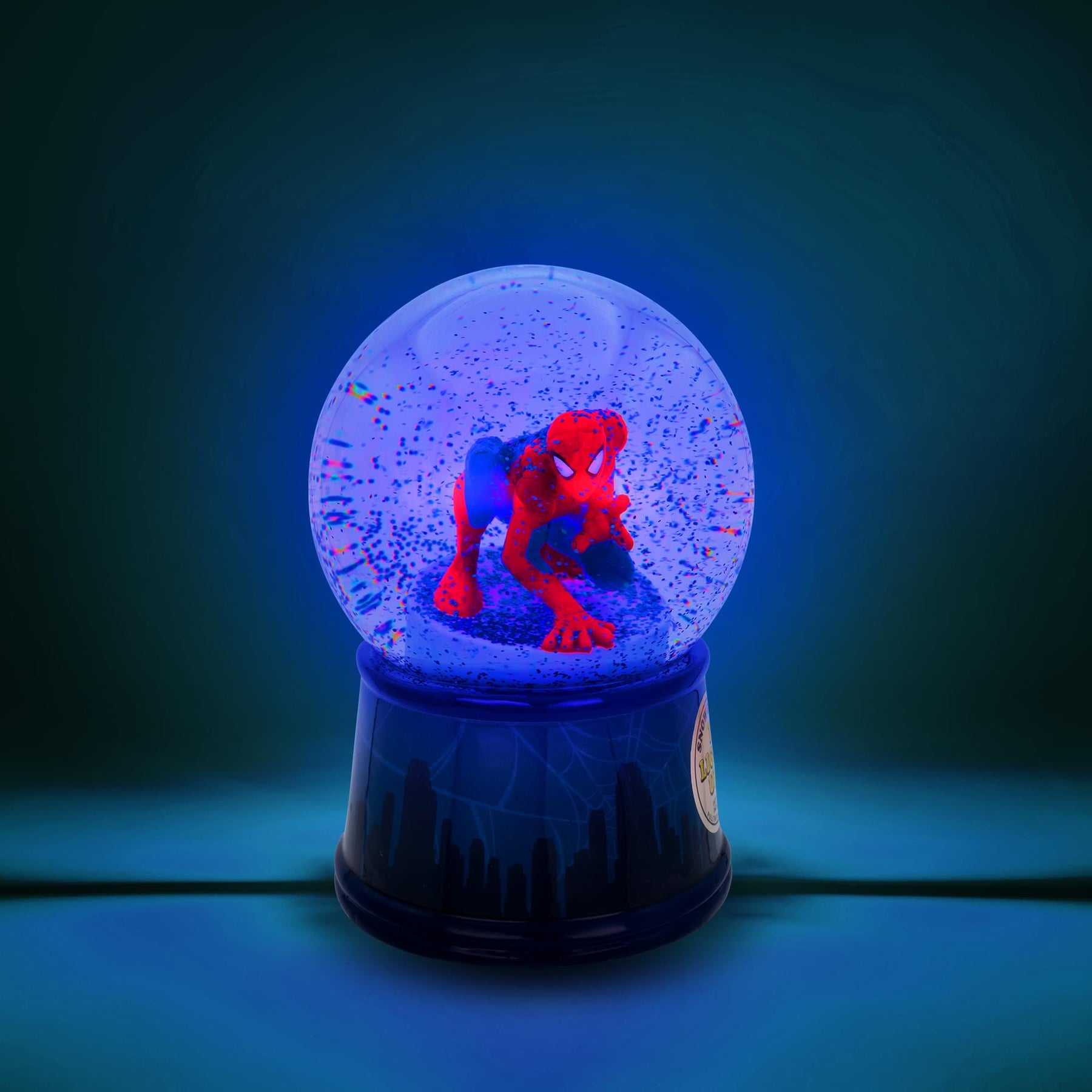 Marvel Spider-Man New York Skyline Light-Up Collectible Snow Globe