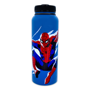 Marvel Comics Spider-Man Stainless Steel Water Bottle | Holds 42 Ounces