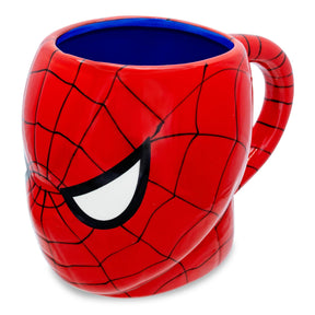 Marvel Comics Spider-Man Mask 3D Sculpted Ceramic Mug | Holds 20 Ounces