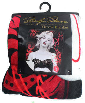 Marilyn Monroe Black Bra Micro-Plush Throw Blanket | 50 x 60 Inches
