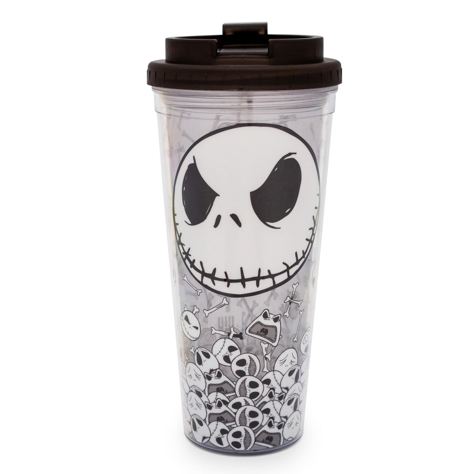 Disney The Nightmare Before Christmas Jack And Skulls Plastic Travel Tumbler