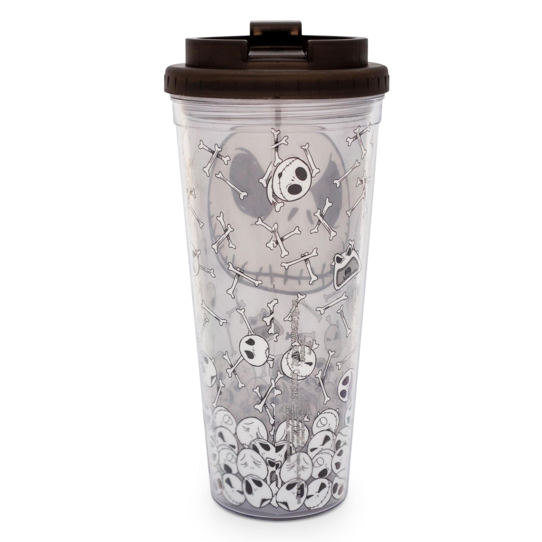 Disney The Nightmare Before Christmas Jack And Skulls Plastic Travel Tumbler