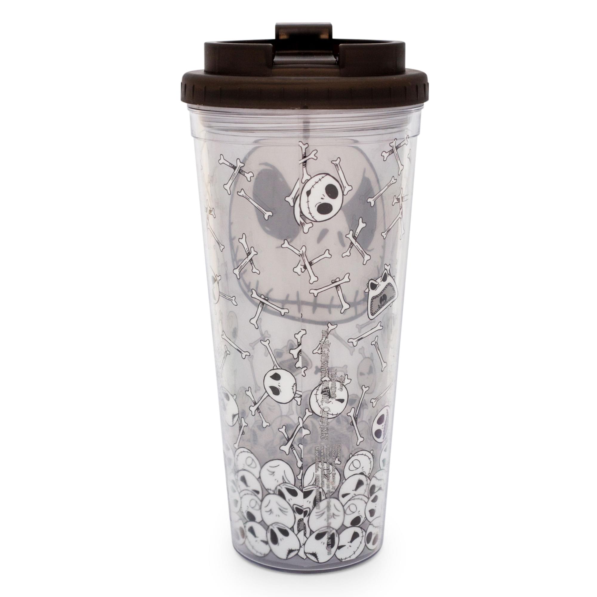 Disney The Nightmare Before Christmas Jack And Skulls Plastic Travel Tumbler