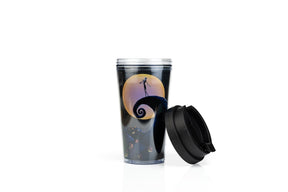 The Nightmare Before Christmas Graveyard Scene Travel Mug | Holds 16 Ounces