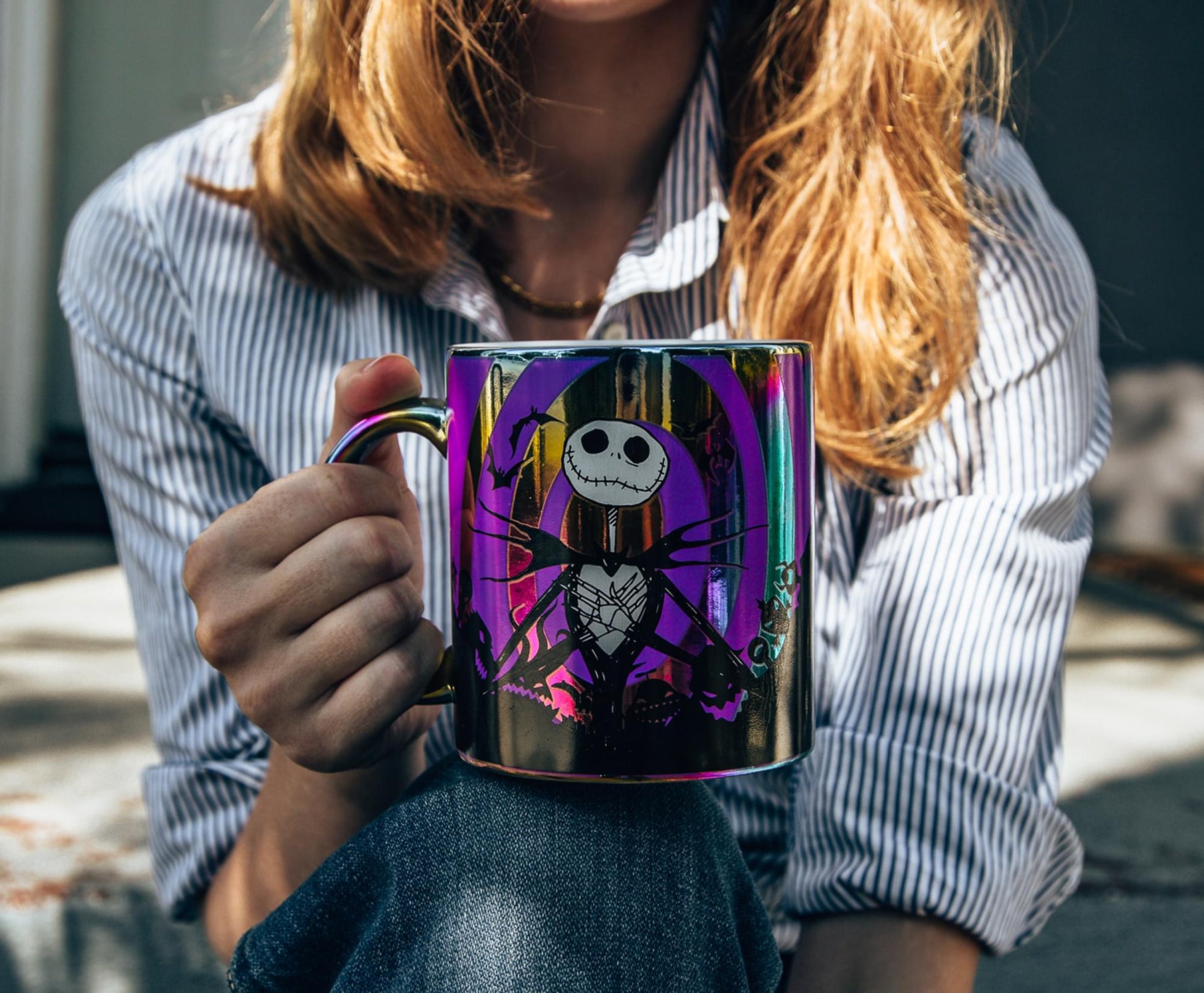 Disney The Nightmare Before Christmas Hypno Jack Ceramic Mug | Holds 20 Ounces