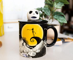 Disney The Nightmare Before Christmas Jack Ceramic Mug With Sculpted Lid