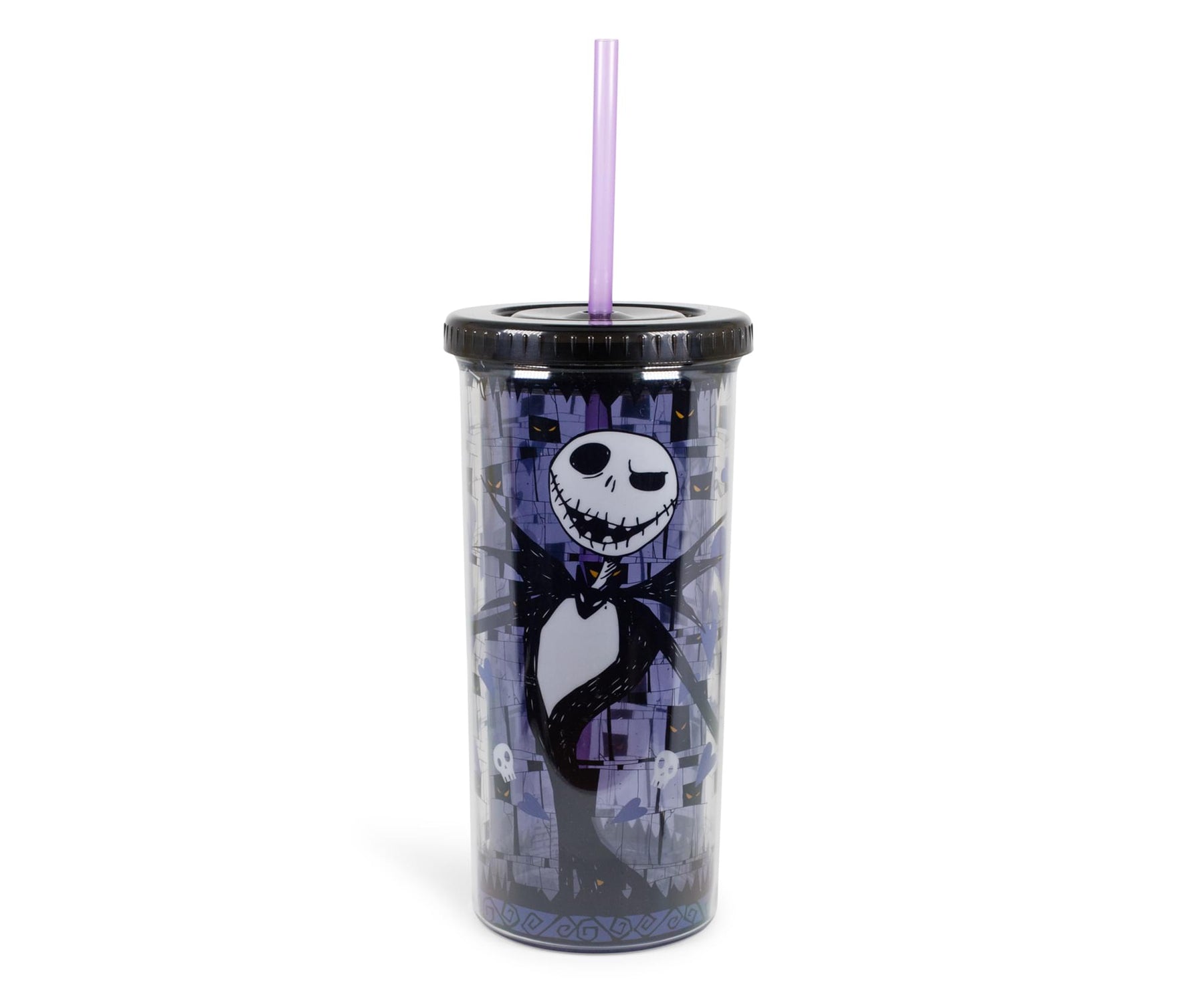 Nightmare Before Christmas Jack Skellington Carnival Cup With Straw | 20 Ounces