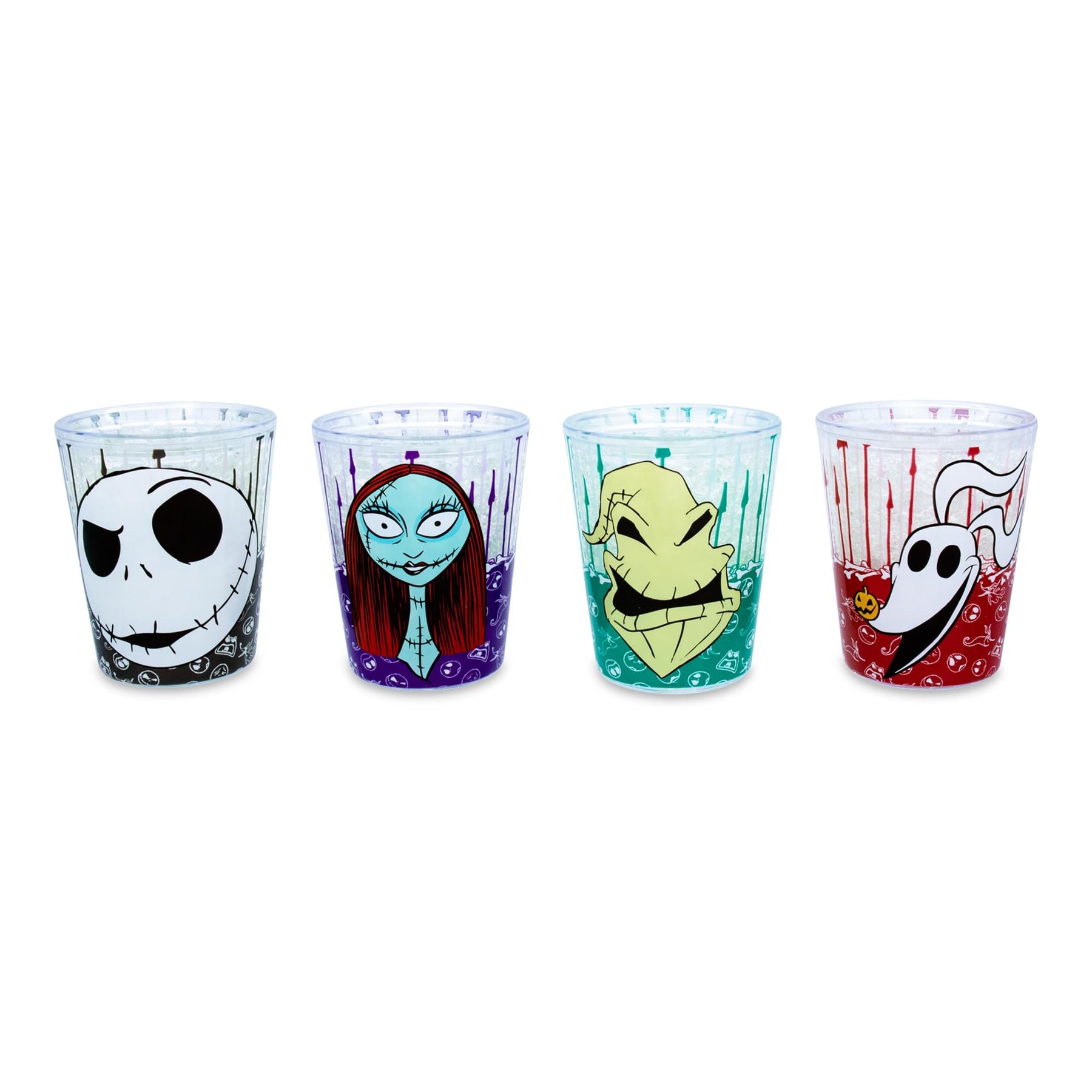 Disney Nightmare Before Christmas Faces 1.5-Ounce Freeze Gel Mini Cups | Set of 4