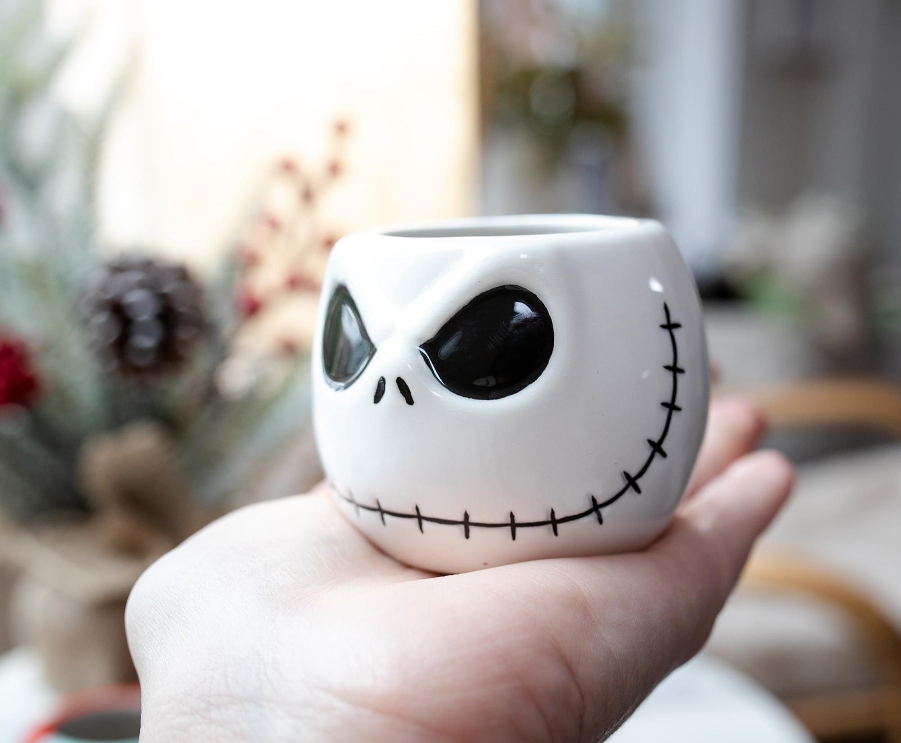 Disney The Nightmare Before Christmas Jack & Sally Sculpted Mini Mugs | Set of 2