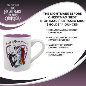 The Nightmare Before Christmas "Best Nightmare" Ceramic Mug | Holds 14 Ounces
