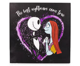Disney The Nightmare Before Christmas Jack & Sally Box Wall Sign | 6 x 6 Inches