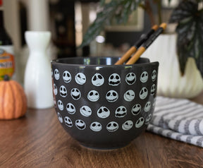 Disney The Nightmare Before Christmas Jack 20-Ounce Ramen Bowl with Chopsticks
