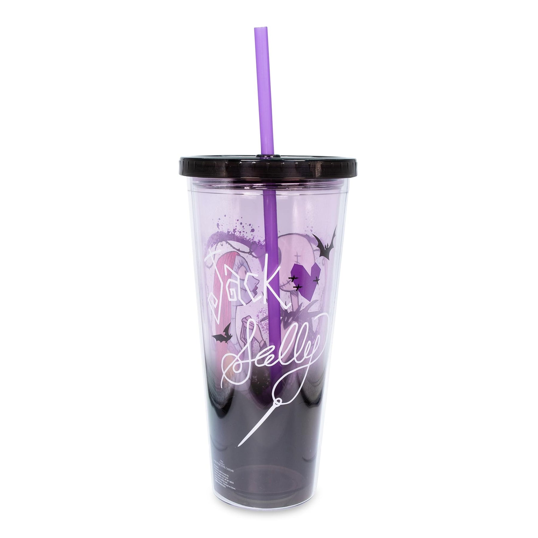 Disney The Nightmare Before Christmas Acrylic Carnival Cup with Lid and Straw
