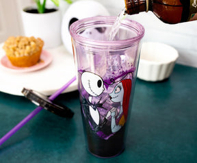 Disney The Nightmare Before Christmas Acrylic Carnival Cup with Lid and Straw