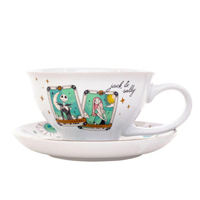 Disney The Nightmare Before Christmas Tarot Cards Ceramic Teacup and Saucer Set