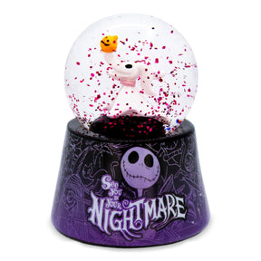 Disney The Nightmare Before Christmas Zero 3-Inch Mini Light-Up Snow Globe