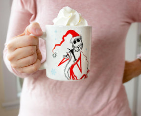 Disney The Nightmare Before Christmas Santa Jack Ceramic Mug With Sculpted Lid