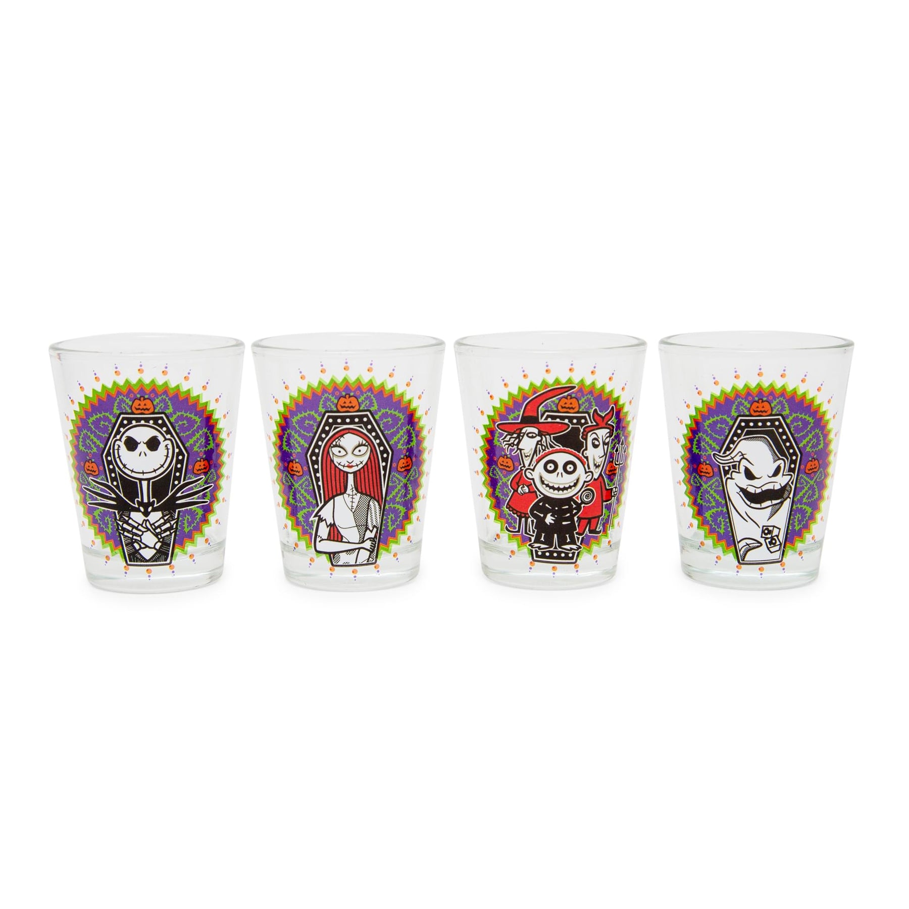 Disney Nightmare Before Christmas Day of the Dead Mini Shot Glasses | Set of 4
