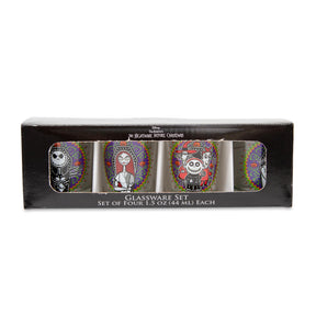 Disney Nightmare Before Christmas Day of the Dead Mini Shot Glasses | Set of 4