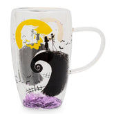 Disney The Nightmare Before Christmas Oogie Boogie Moon Confetti Glass Mug | Holds 15 Ounces