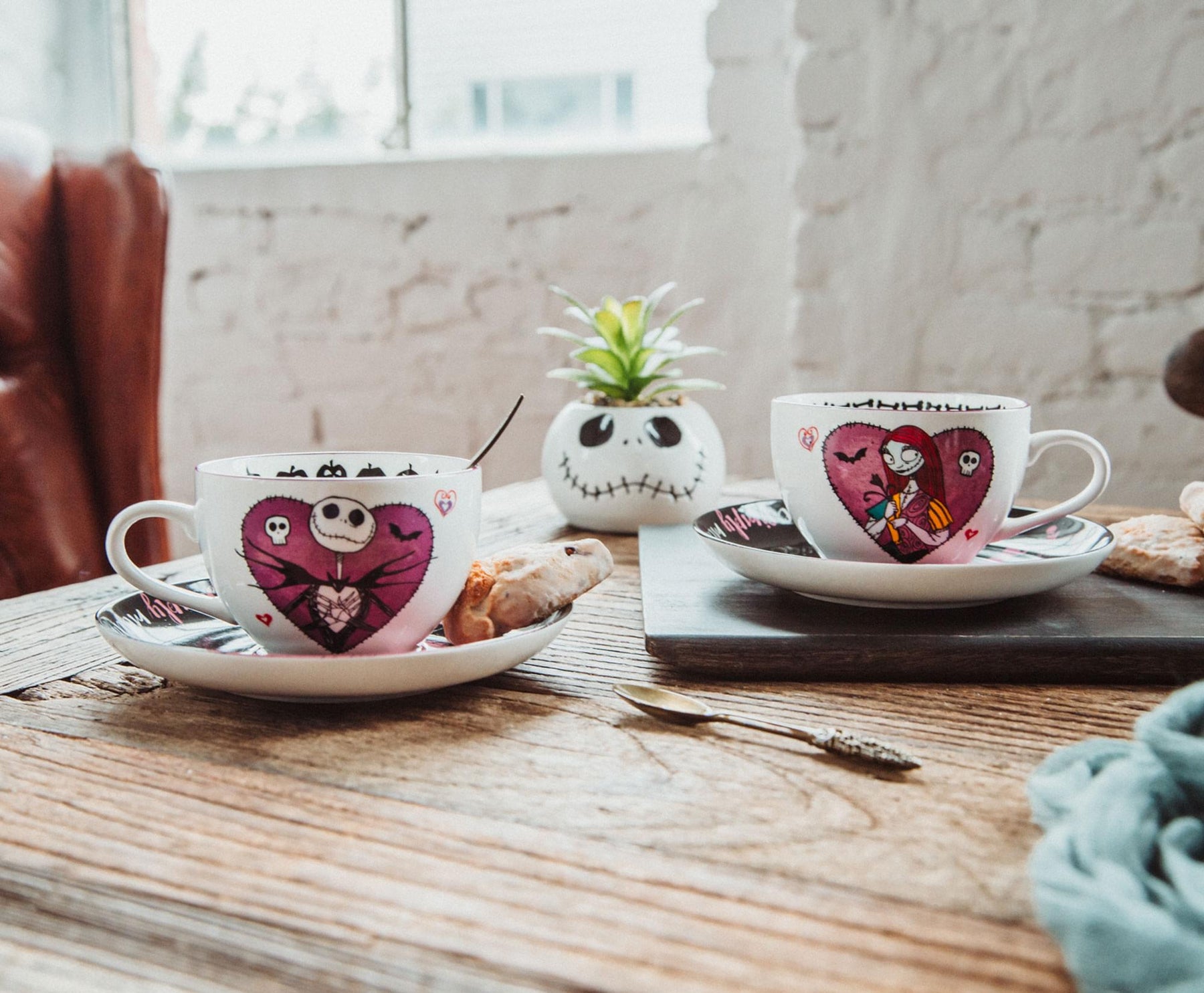 Disney The Nightmare Before Christmas Bone China Teacup and Saucer | Set of 2