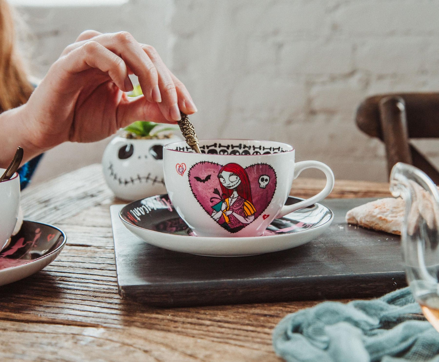 Disney The Nightmare Before Christmas Bone China Teacup and Saucer | Set of 2