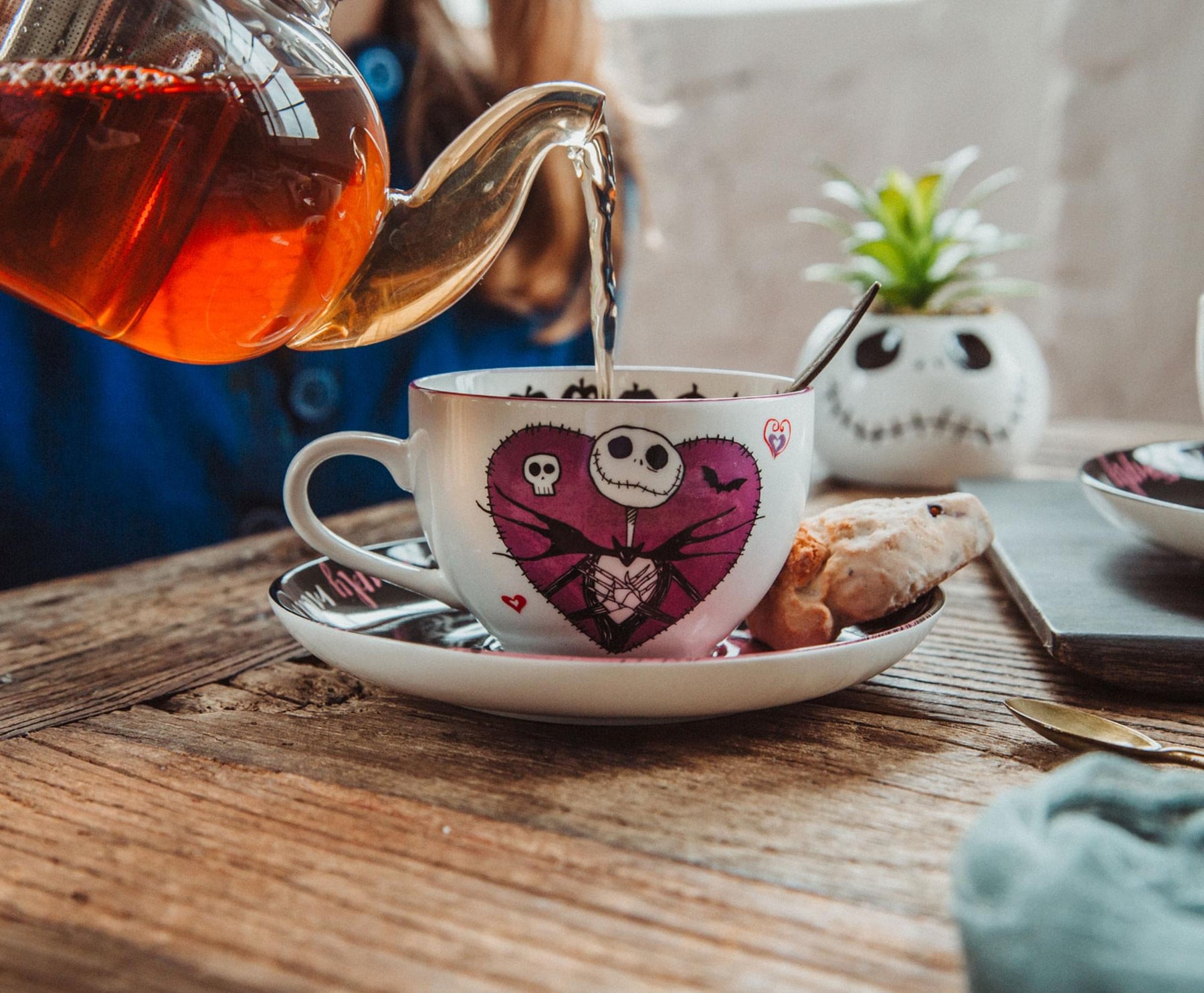 Disney The Nightmare Before Christmas Bone China Teacup and Saucer | Set of 2