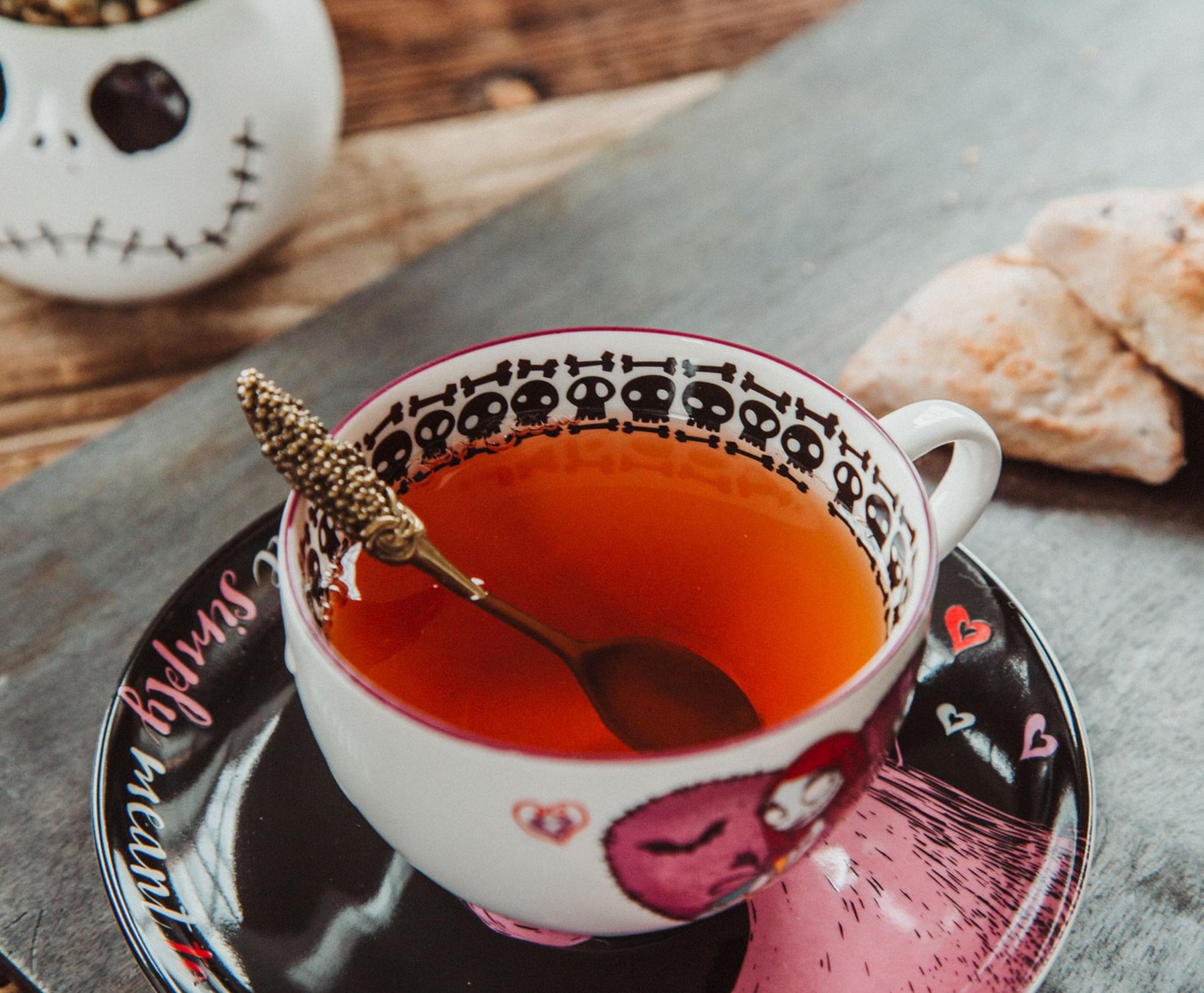 Disney The Nightmare Before Christmas Bone China Teacup and Saucer | Set of 2