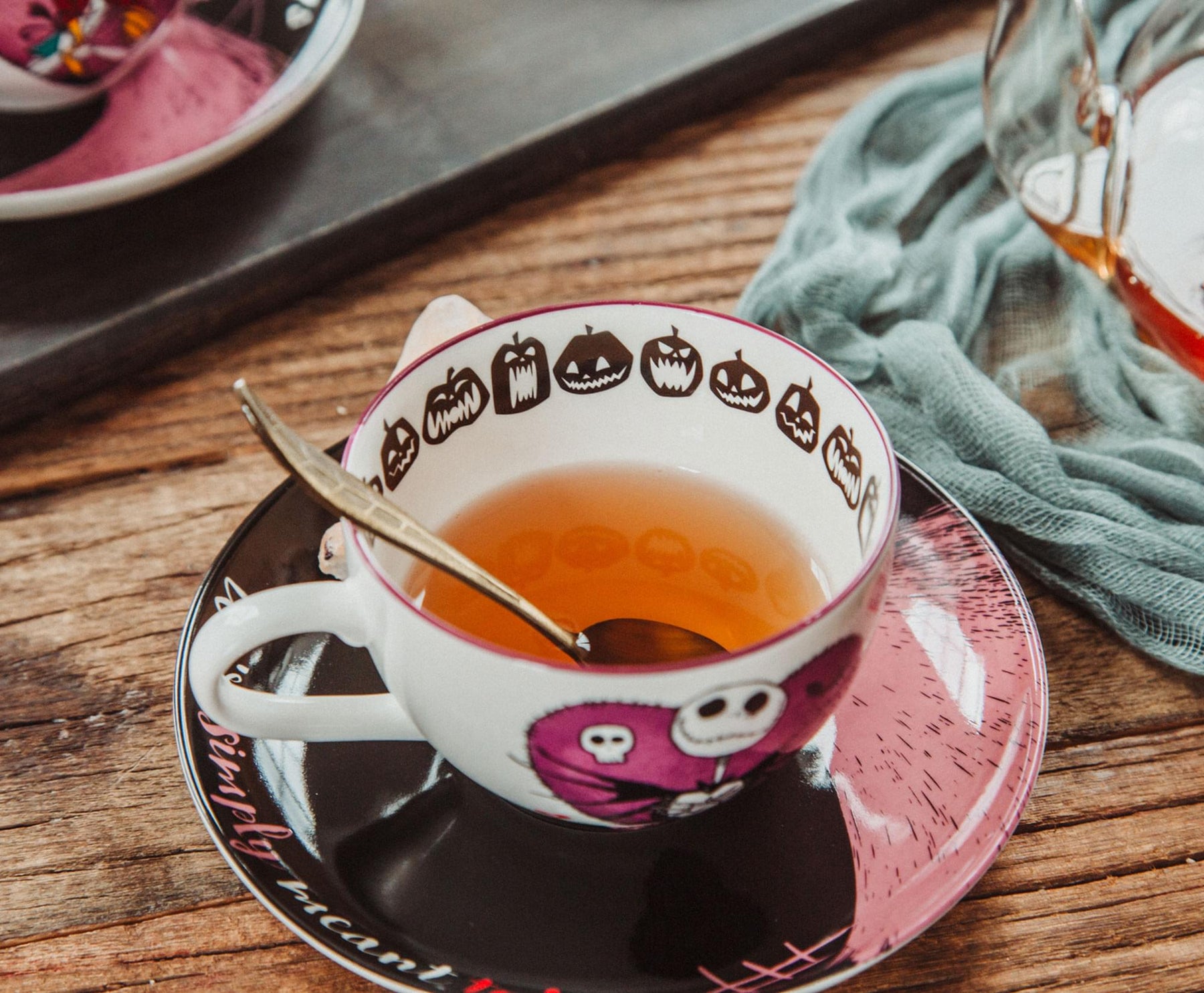 Disney The Nightmare Before Christmas Bone China Teacup and Saucer | Set of 2