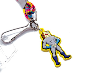 Nickelodeon Ren & Stimpy Lanyard With ID Badge Holder And Removable Charm
