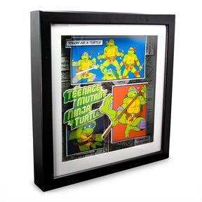 Teenage Mutant Ninja Turtles Wood Frame 3D Shadow Box Wall Art | 14 x 14 Inches