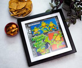 Teenage Mutant Ninja Turtles Wood Frame 3D Shadow Box Wall Art | 14 x 14 Inches