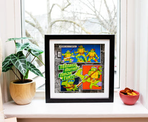 Teenage Mutant Ninja Turtles Wood Frame 3D Shadow Box Wall Art | 14 x 14 Inches