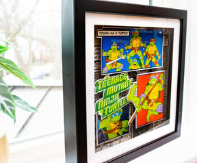 Teenage Mutant Ninja Turtles Wood Frame 3D Shadow Box Wall Art | 14 x 14 Inches