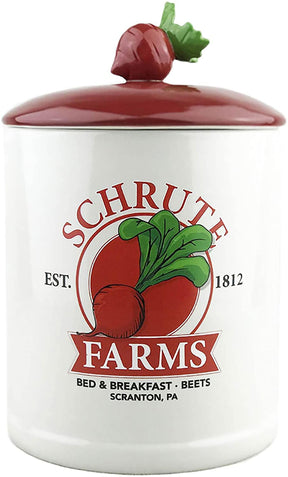 The Office Schrute Farms Est. 1812 Ceramic Cookie Jar