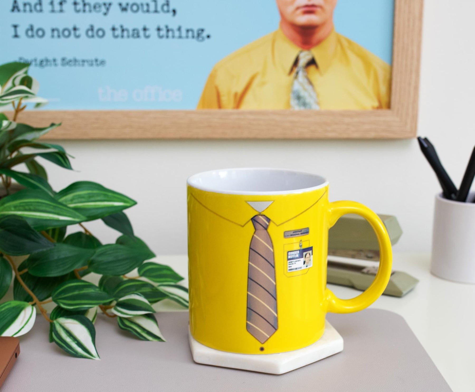 The Office 20 oz Coffee Mug Dunder Mifflin Employee Of The Month Coffee Cup.  CM2