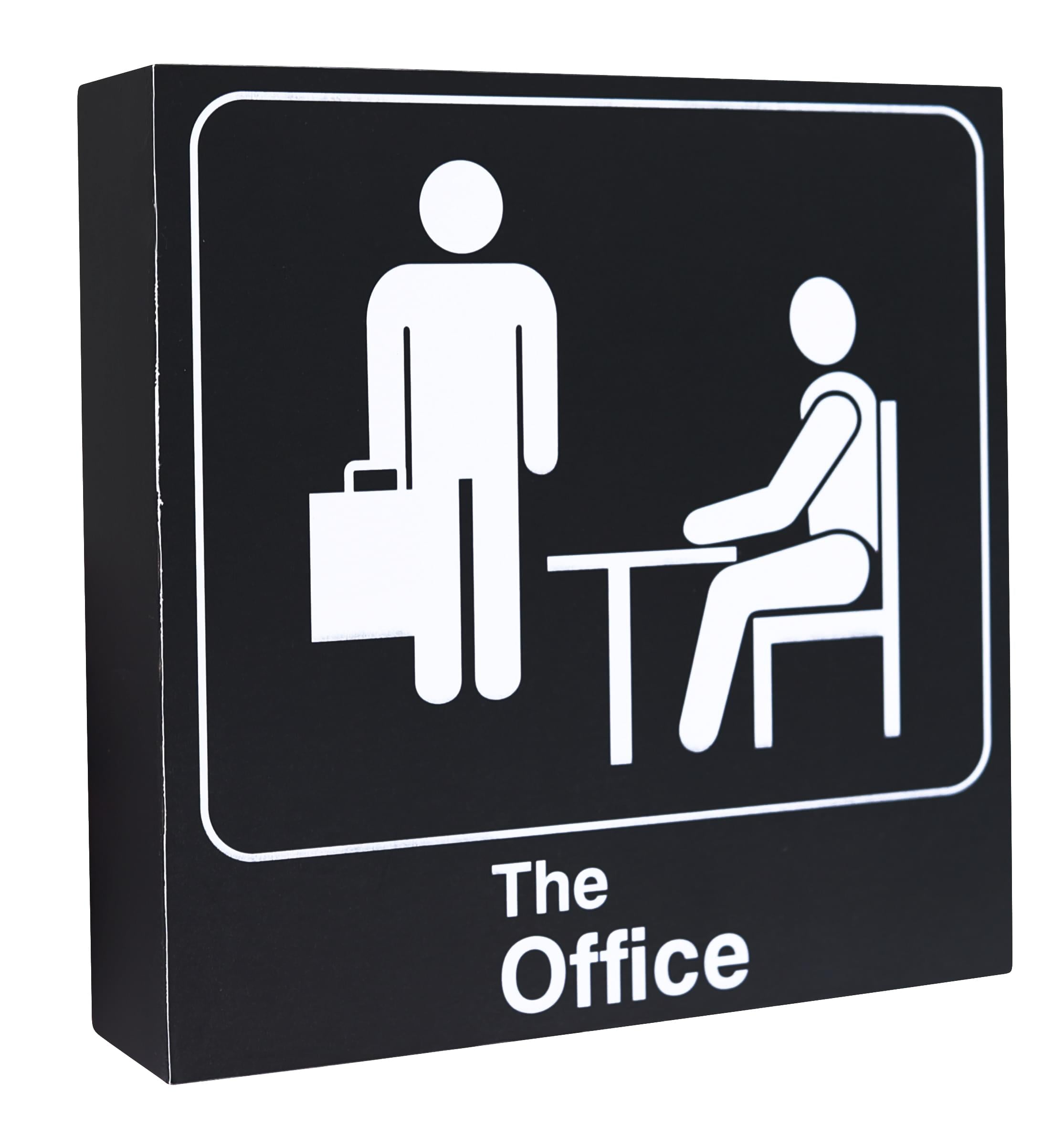 The Office Logo 6 x 6 Inch Wood Box Sign