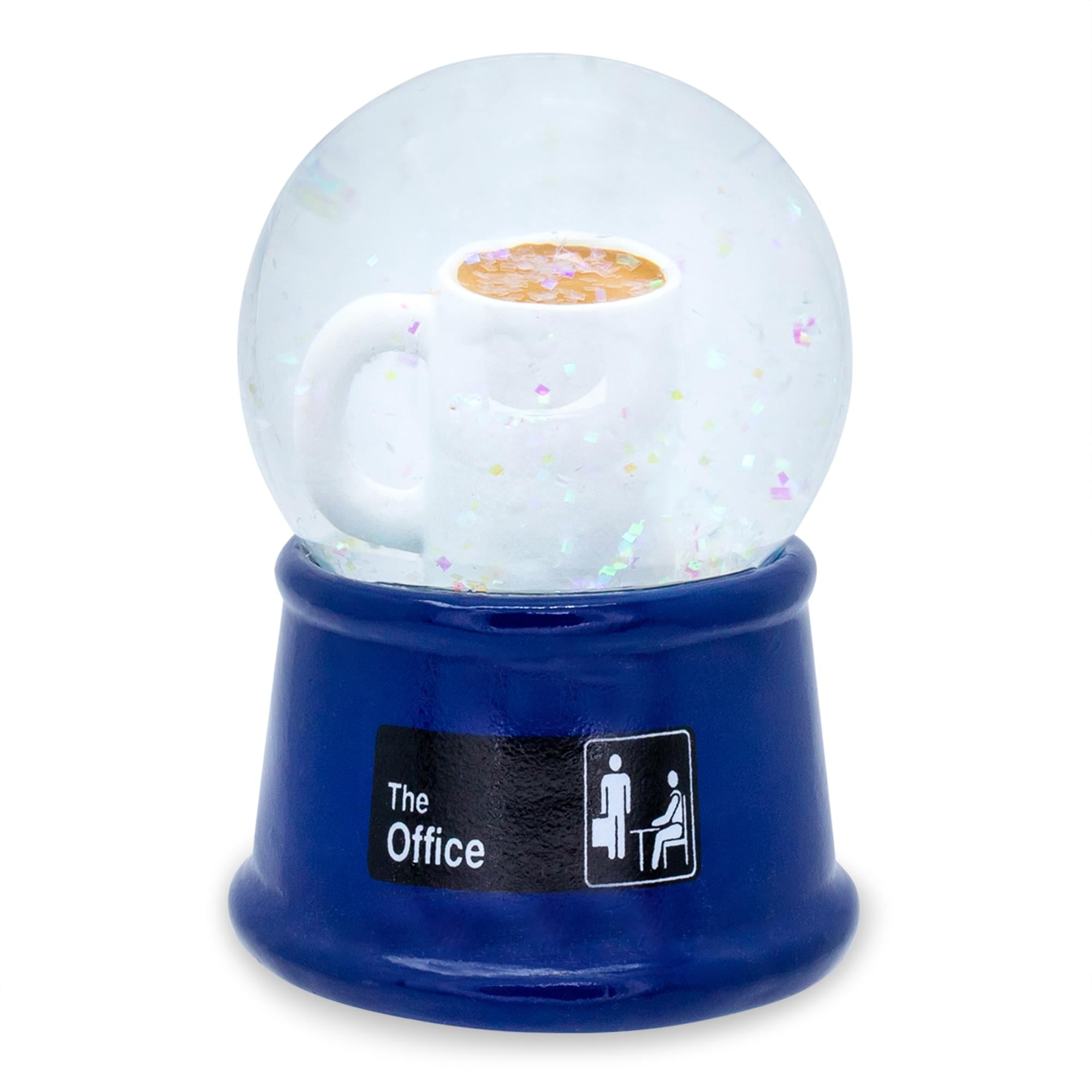 The Office "World's Best Boss" Mug 3-Inch Mini Light-Up Snow Globe